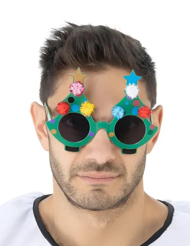 Terrier Weihnachtsbaum Accessoire Brille für Erwachsene von Chaks