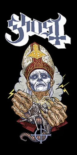 Strandlaken - Ghost Papa Logo - BTGH2 Tuch, Badetuch, Beach Towel