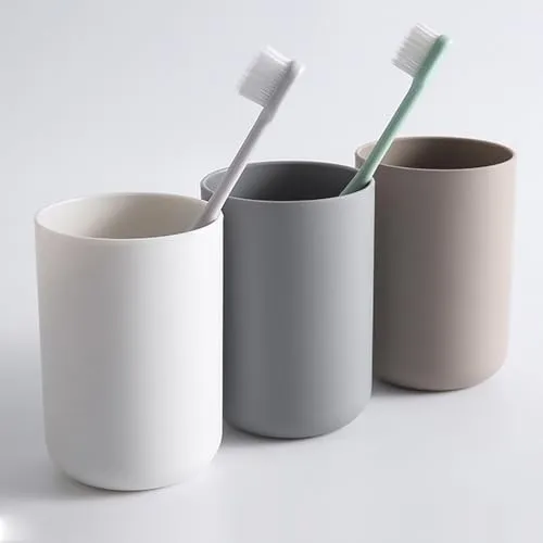 Xpieoyrm 3 Piezas 300ml Soporte Organizador de Cepillos Dientes, Accesorio de baño, para Cepillos Eléctricos, Tradicionales y Pasta de dientes, Reutilizables Portacepillos De Dientes para Hogar