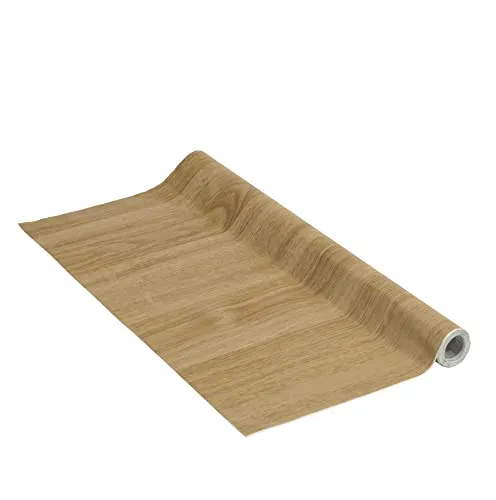 Produktbild Venilia Klebefolie Holzoptik Eiche Hell, Dekofolie Holzmaserung, Möbelfolie, Holzdesign Folie, selbstklebende Folie, 67,5cm x 3m, 95µm (Stärke: 0,095 mm), 53163