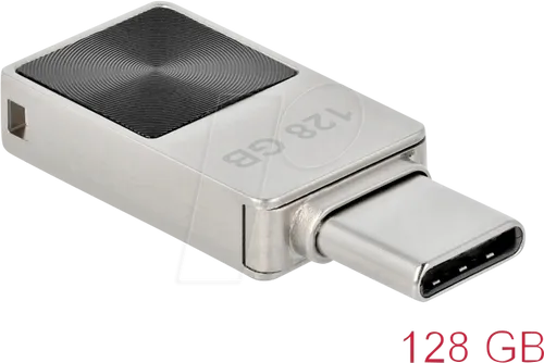 Delock Mini Memory Stick - USB-Flash-Laufwerk 128GB, USB-C 3.2 Gen 1 für schnelle Datenübertragungen und kompaktes Design