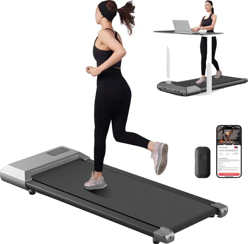 Laufband mit 2,5 PS Motor und kompaktem Design in Grau