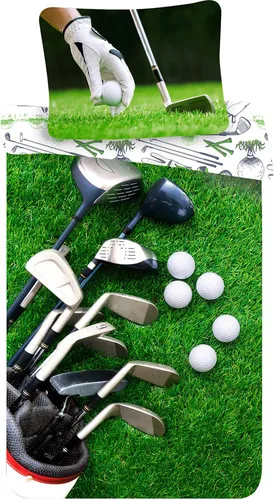 Jerry Fabrics Golf Bettwäsche Golfspiel 140 x 200 cm