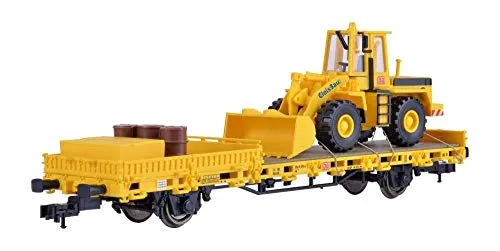 Kibri Niederbordwagen mit Radlader GleisBau Fertigmodell 1:87#26274
