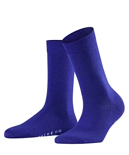 FALKE Damen Socken Softmerino W So Wolle Baumwolle einfarbig 1 Paar, Blau Imperial 6065, 37-38