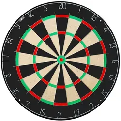 Karella 855001 - Dartboard BullOut, brasilianischer Sisal - Professionelles Dartboard mit 45 cm Durchmesser, aus hochwertigem brasilianischem Sisal für lange Lebensdauer. Ideal für Training und Turniere, inklusive Wandhalterung und Spielregeln.