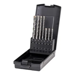 STIER Premium Hammerbohrer Set SDS-plus, 7-teilig für Beton & Mauerwerk - Hochwertiges 7-teiliges Hammerbohrer Set für präzises Arbeiten in Beton und Mauerwerk. Robuste Qualität für Langlebigkeit und Effizienz im professionellen Einsatz.