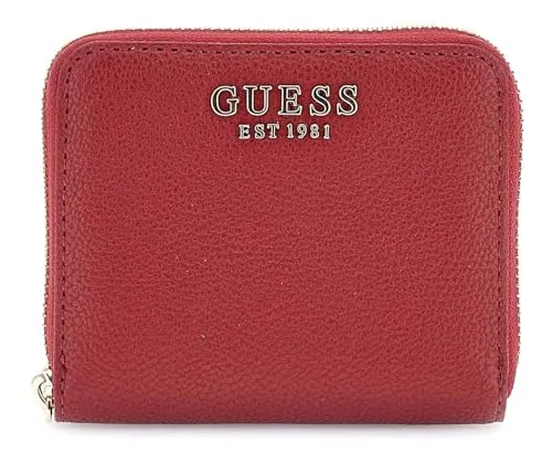 GUESS Geldbörse Gregoria SLG Small Zip Around Wallet Red rot