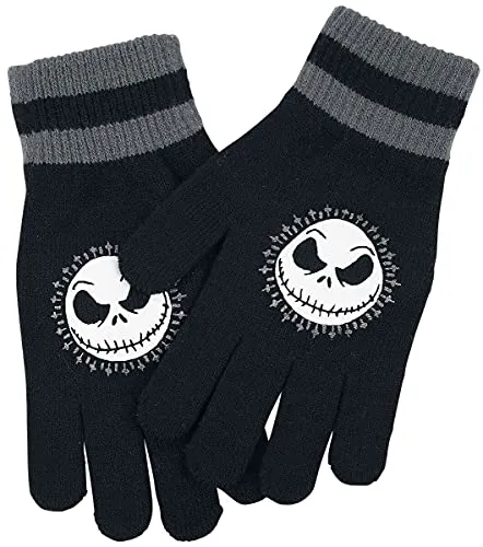The Nightmare Before Christmas Jack - Face Unisex Fingerhandschuhe schwarz