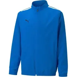 Puma Teamliga Präsentationsjacke Kinder - Royal - Sportjacken für Kinder, ideal für Training und Freizeit. Hergestellt aus 100% recyceltem Polyester mit innovativer dryCELL-Technologie für optimalen Tragekomfort und Atmungsaktivität.