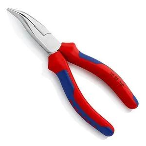 Knipex Radiozange verchromt 160 mm Nr.2525 - 25 25 160, präzise und langlebige Spitzzange für präzise Arbeiten