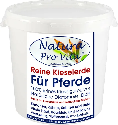 Kieselerde Pferd reine Kieselgur Verdauung Haut Huf Fell (€31,80/kg) 500g