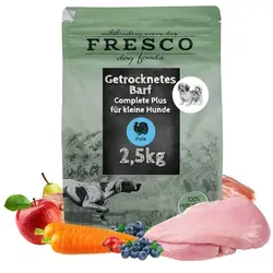 FRESCO Dog Complete Plus Trockenbarf Pute 2,5kg für kleine Rassen