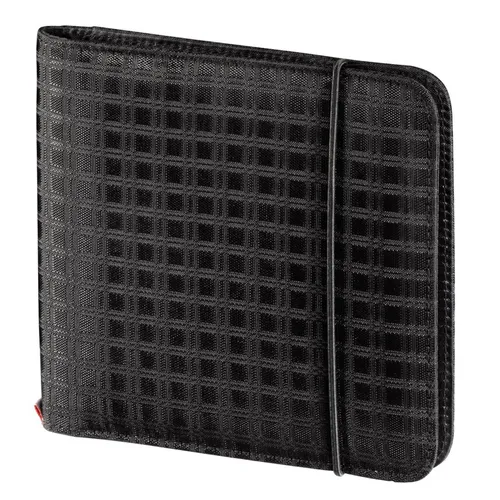 Hama CD DVD Blu-ray Tasche Wallet Mappe Case Hülle Etui für 24 CDs Nylon Schwarz