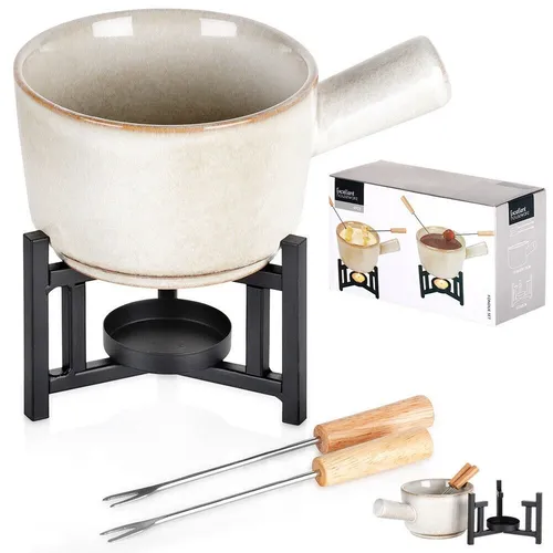 Fondue-Set aus Porzellan 450 ml