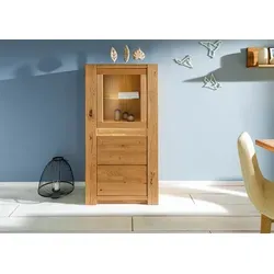 Highboard Wildeiche 73x40x142 braun geölt KENT #306