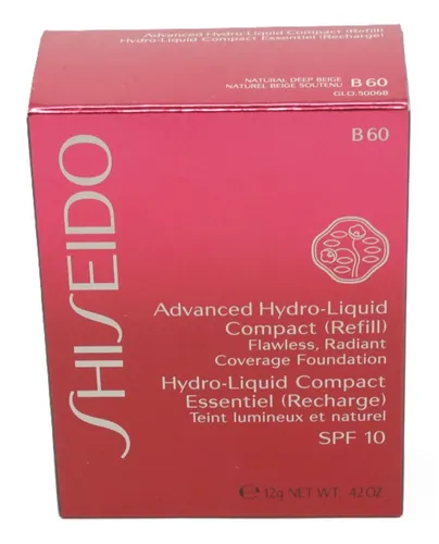 Shiseido Advanced Hydro Liquid Compact Refill 12 g Foundation B60 Deep Beige - Hochwertiges Nachfüllprodukt für einen makellosen Teint. Die Foundation bietet eine leichte Textur und sorgt für ein gleichmäßiges Hautbild. Ideal für den täglichen Gebrauch.