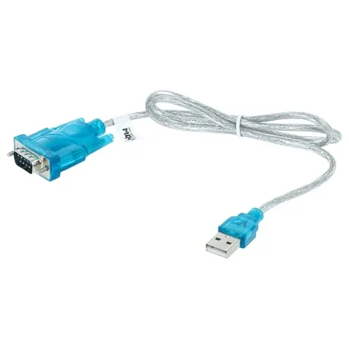 vhbw USB 2.0 auf Seriell Adapter für Desktopcomputer, Laptop - USB-RS232 Adapterkabel, 80 cm