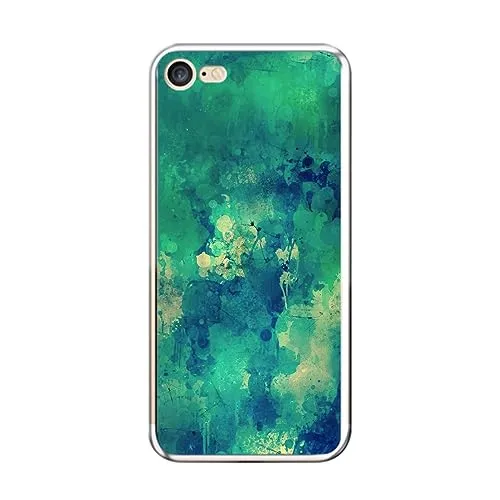 König Design Handyhülle Kompatibel mit Apple iPhone 7 / iPhone 8 / iPhone SE 2020 / iPhone SE 2022 Hülle TPU Eckenschutz Stoßfest Dünn Kratzfest Schutzhülle - Aquarell