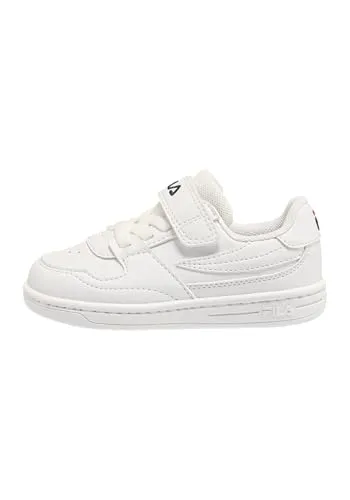 FILA Jungen Unisex Kinder FXVENTUNO Velcro TDL Sneaker - Sneaker für Mädchen mit modernem Basketball-Design und ikonischem FILA-Flaggen-Logo. Der praktische Klettverschluss sorgt für einfaches An- und Ausziehen.