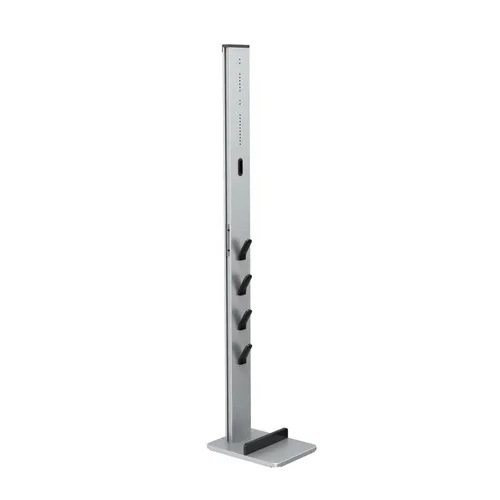 Xavax Standfuß-Organizer - für Dyson Akkustaubsauger, elegantes Aluminiumdesign, bohrfreie Montage und Platz für zwei Bodendüsen