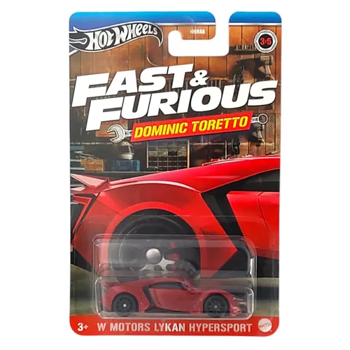 Hot Wheels HRW48 Fast & Furious Dominic Toretto W Motors Lykan Hypersport NEU