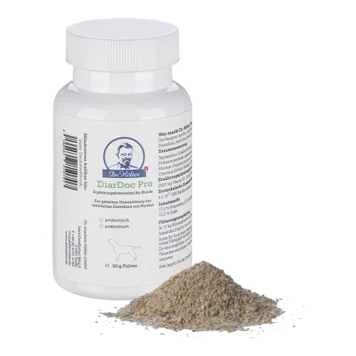 Neu DiarDoc Pro von Dr. Hölter Probiotikum für Hunde Diätfutter zur Stabilisierung der Verdauung Präbiotika gegen Verdauungsprobleme, unterstützt das Immunsystem (50g Pulver)