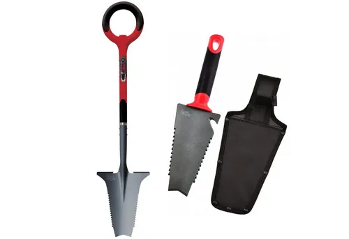 Root Slayer Radius Garden Wurzelspaten + Blumenkelle Set - Gartenwerkzeuge Set mit bruchsicheren Wurzelspaten und Blumenkelle, ergonomisch und kraftsparend für müheloses Arbeiten im Garten.