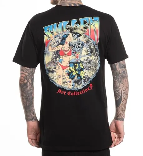 Sullen Clothing T-Shirt Primal Urge Art Collective - Stylisches T-Shirt mit Rundhalsausschnitt und bequemem Schnitt. Ideal für Tattoo-Liebhaber und Kunstfans. Maschinenwaschbar für einfache Pflege.