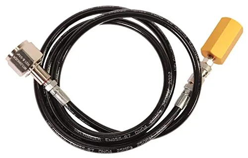 GARDINGER Hochdruckschlauch Adapter für Soda Stream Duo - Zubehör für Wassersprudler mit 1,50 m Hochdruckschlauch und Schnellkupplung für einfaches An- und Abkuppeln, ideal für den Anschluss an handelsübliche CO2-Mehrweggasflaschen.