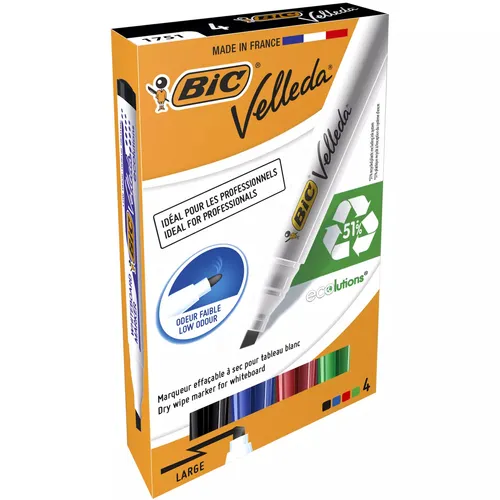 Marker BIC Velleda ECOlutions 1751 suchościeralny mix AST Pudełko 3086120017545