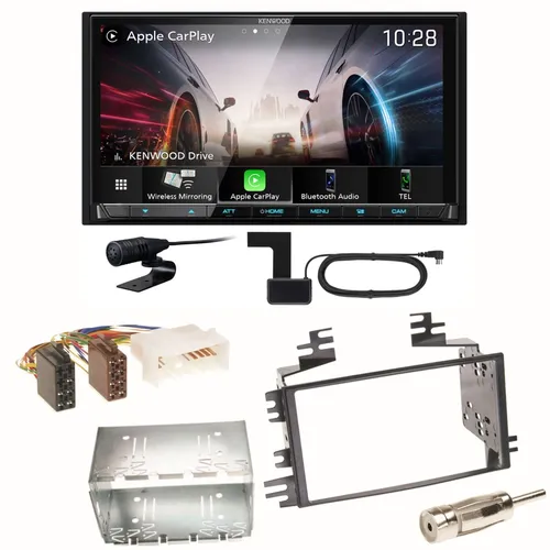 Kenwood DMX8021DABS Einbauset für Kia Sportage JE & Rio JB