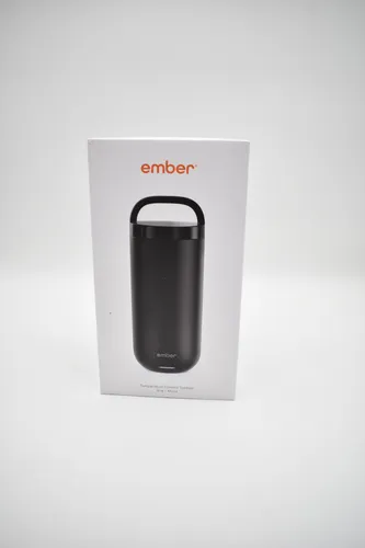 Ember 16oz Tumbler 473ml schwarz - Zubehör Kaffee & Esp, 473 ml Füllmenge, personalisierbare Trinktemperatur über App und kabellose Ladefunktion für den ganzen Tag.