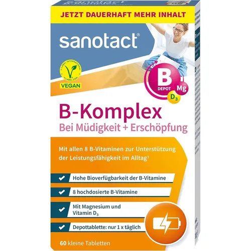 sanotact B-Komplex + Magnesium + Vitamin D3 (60 Tabletten)