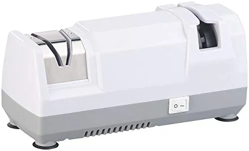 Rosenstein & Söhne Schleifer: Elektrischer Profi-Diamant-Messerschärfer, Grob- und Feinschliff, 40 W (Elektrischer Messerschleifer, Hand-Messerschärfer, Schleifscheiben)