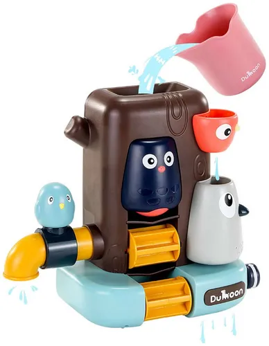 Diakakis Badespielzeug Wasser Spielzeug Vogel - Badespielzeug aus buntem Kunststoff, ideal für Kinder ab 6 Monaten, sorgt für Spaß und Spiel in der Badewanne!