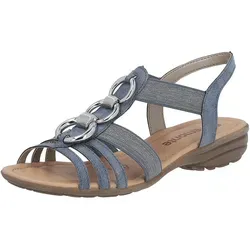 Remonte Damen R3605 Sandale - Komfortable Wandersandale in 40 EU - Wanderschuhe mit hochwertigem Lederimitat, elastischem Gummizug für optimalen Halt und gepolsterter, atmungsaktiver Decksohle für höchsten Tragekomfort.