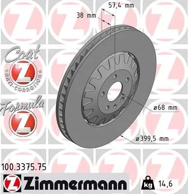 Zimmermann Bremsscheibe FORMULA Z 100.3375.75