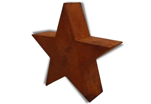 Weihnachtsstern Rost Deko 3D Edelrost Stern aus Metall