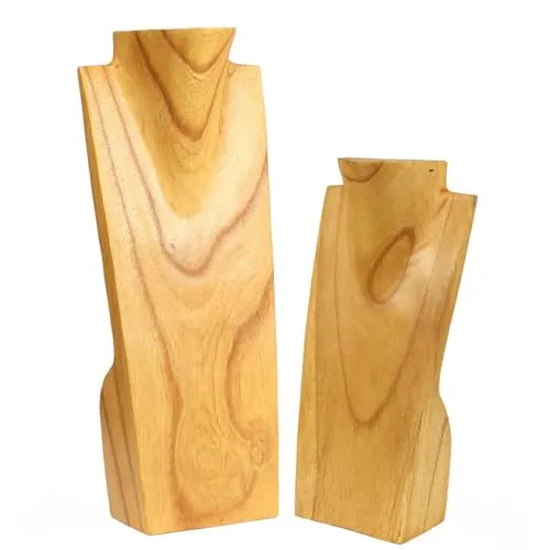 Oriental Galerie Schmuckhalter Schmuckständer Schmuck Ketten Halskette Büste Holz Kettenhalter Kettenständer, Größe:30 cm, Farbe:i3