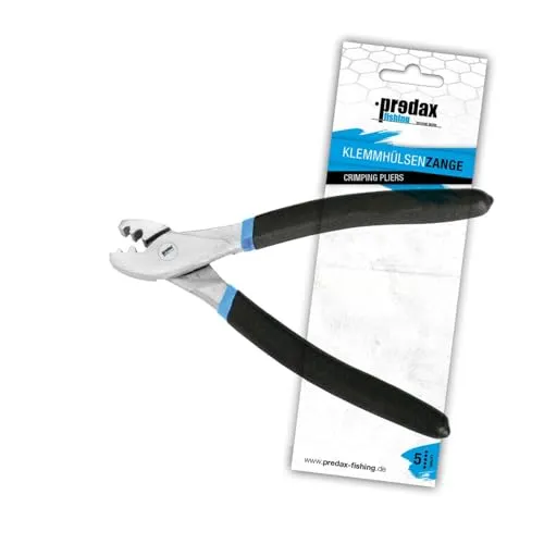 Predax Klemmhülsenzange, Predax Fishing Zange für Klemmhülsen, Quetschhülsenzange, Angelzange für Quetschhülsen, Anglerzange