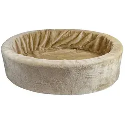 Teddy Schaumstoffbett 80 cm Elfenbein-beige - Hundebett mit abnehmbaren, waschbaren Bezügen, flauschig-weich und ideal für Kuschelfreunde – bewährt und sofort akzeptiert.