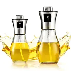 Ölspender Sprühflasche aus Glas 200ml – Vielseitiger Ölsprüher für die Küche - Praktischer 200ml Ölsprüher aus Glas für vielseitige Anwendungen. Ideal zum Sprühen von Öl, Essig oder Zitrusfrüchten. Mit einem speziellen Filter gegen Verstopfung und transparenter Skala für einfache Füllstandkontrolle.
