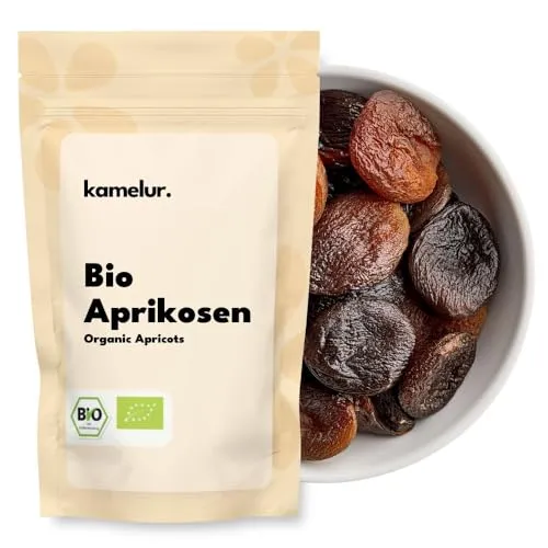 Kamelur 3kg BIO Aprikosen getrocknet ohne Zusätze - getrocknete Aprikosen ungeschwefelt und ungezuckert getrocknete BIO Früchte soft