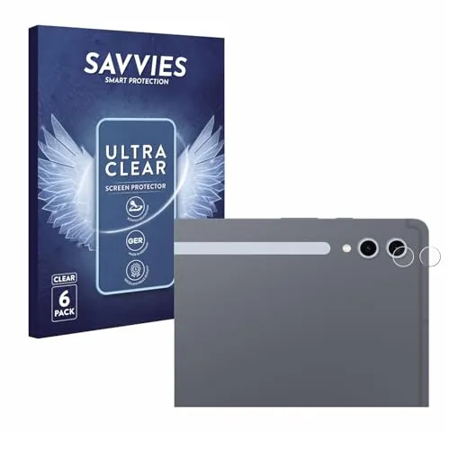 Savvies 6 Stück Schutzfolie für Samsung Galaxy Tab S10 Ultra 5G (NUR Kameraschutz) Displayschutz-Folie Ultra-Transparent