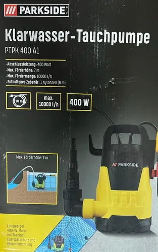 Parkside Klarwasser-Tauchpumpe PTPK 400 A1