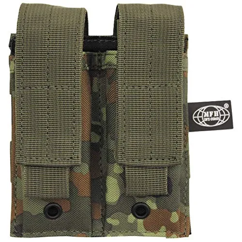 MFH Doppel 9mm Magazintasche Kleine MOLLE Flecktarn von MFH