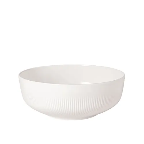 Villeroy & Boch Afina Salat- / Servierschüssel Groß Weiß - Stilvolle Salat- und Servierschüssel aus Premium Porzellan, spülmaschinenfest und mikrowellensicher. Ideal für festliche Anlässe und große Tischrunden.