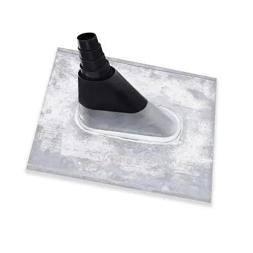 SkyRevolt Dachpfanne aus Blei – Universelle Bleiziegel mit Gummimanschette - Dachpfannen für Satelliten-Antennen, mit Durchlass für Masten bis 60 mm und wetterfestem Design – ideal für sichere Dachinstallationen.