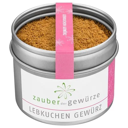 Zauber der Gewürze Lebkuchengewürz, Lebkuchen Gewürz perfekt für Lebkuchen, Plätzchen & Weihnachtsgebäck, glutenfrei, 50 g
